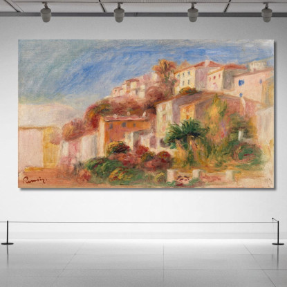 Vista Dal Giardino Dell'Ufficio Postale Di Cagnes Pierre-Auguste Renoir par500 quadro stampato su tela