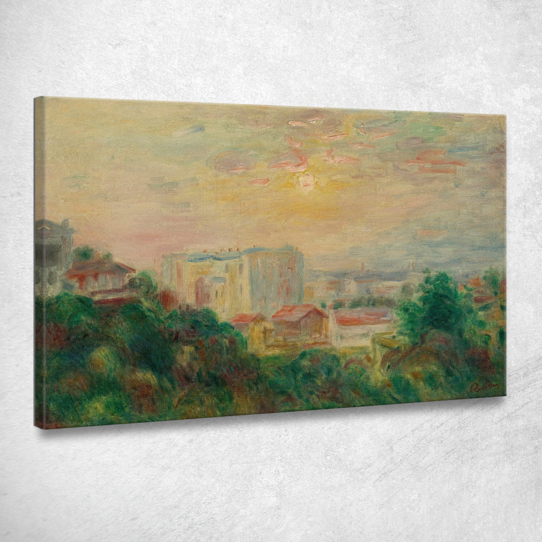 Vista Di Montmartre Pierre-Auguste Renoir par504 quadro stampato su tela