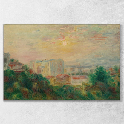 Vista Di Montmartre Pierre-Auguste Renoir par504 quadro stampato su tela