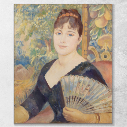 Donna Con Ventilatore Pierre-Auguste Renoir par519 quadro stampato su tela