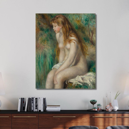 Ragazza Che Fa Il Bagno Pierre-Auguste Renoir par523 quadro stampato su tela