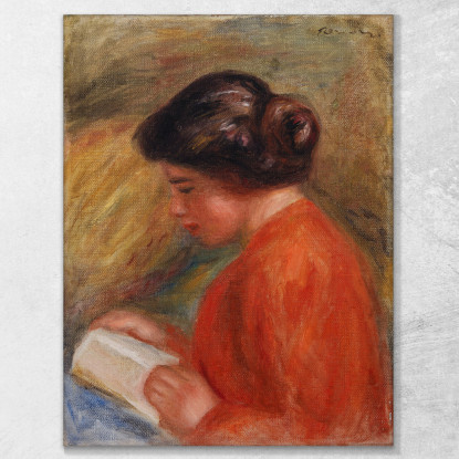 Giovane Donna Che Legge Pierre-Auguste Renoir par530 quadro stampato su tela