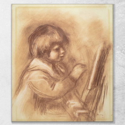 Il Figlio Dell'Artista Claude Pierre-Auguste Renoir par537 quadro stampato su tela