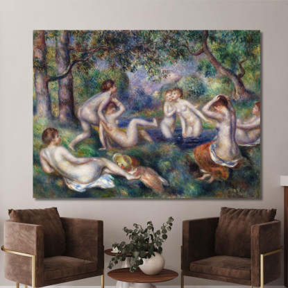 Bagnanti Nella Foresta Pierre-Auguste Renoir par550 quadro stampato su tela