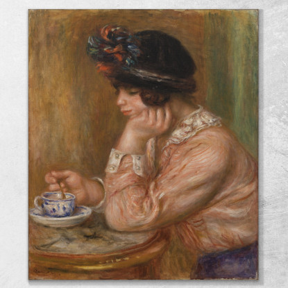 Tazza Di Cioccolato Pierre-Auguste Renoir par559 quadro stampato su tela