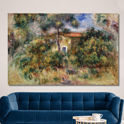 Agriturismo Pierre-Auguste Renoir par563 quadro stampato su tela