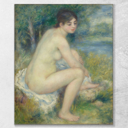 Donna Nuda In Un Paesaggio Pierre-Auguste Renoir par564 quadro stampato su tela