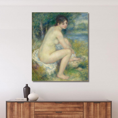 Donna Nuda In Un Paesaggio Pierre-Auguste Renoir par564 quadro stampato su tela