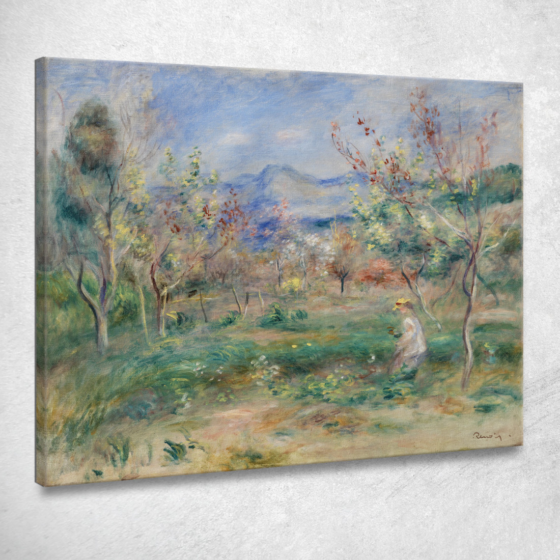 Paesaggio Pierre-Auguste Renoir par570 quadro stampato su tela