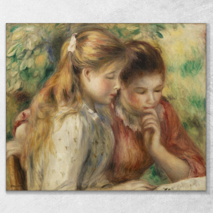 Lettura Pierre-Auguste Renoir par598 quadro stampato su tela