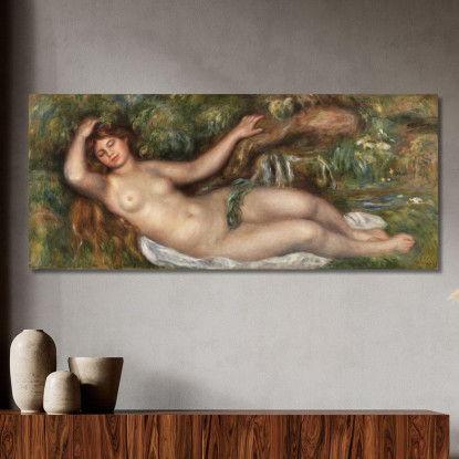 Nudo Sdraiato Pierre-Auguste Renoir par599 quadro stampato su tela