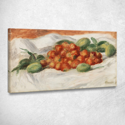 Fragole E Mandorle Pierre-Auguste Renoir par604 quadro stampato su tela