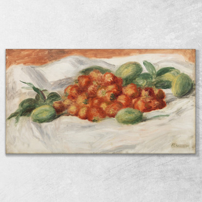 Fragole E Mandorle Pierre-Auguste Renoir par604 quadro stampato su tela