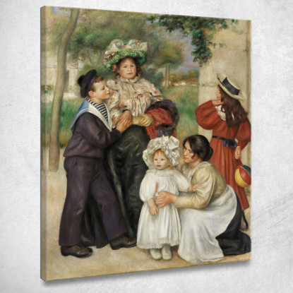 La Famiglia Dell'Artista Pierre-Auguste Renoir par606 quadro stampato su tela