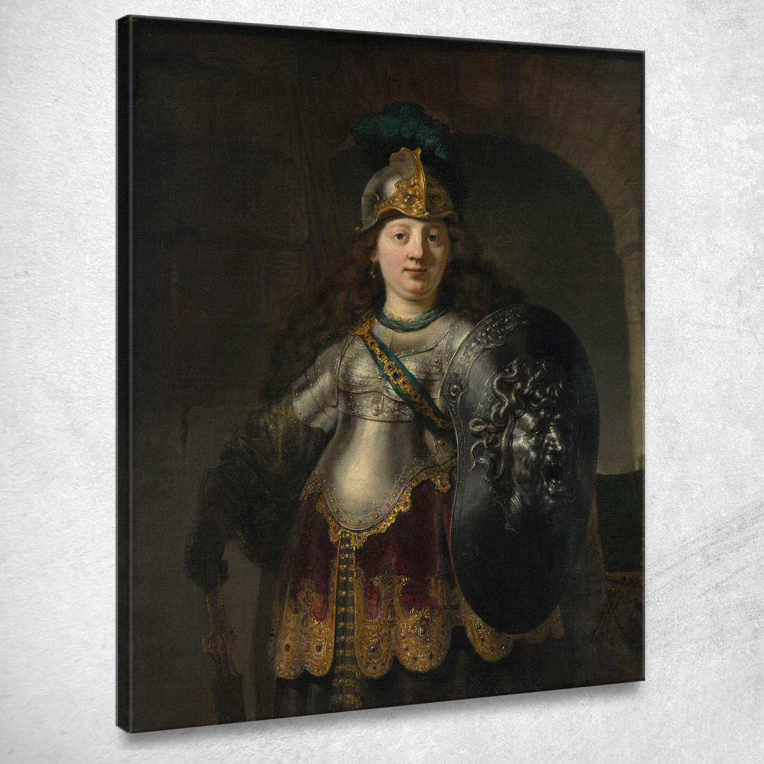 Bellona Rembrandt van Rijn rvr27 quadro stampato su tela