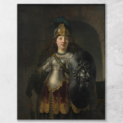 Bellona Rembrandt van Rijn rvr27 quadro stampato su tela