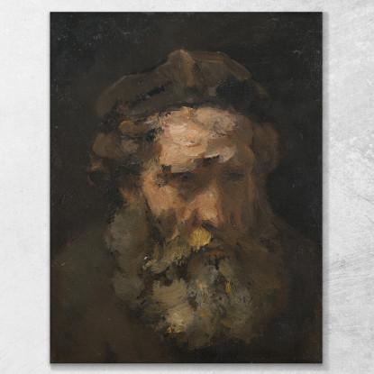 Testa Di San Matteo Rembrandt van Rijn rvr61 quadro stampato su tela