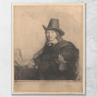 Jan Asselijn Pittore Krabbetje Rembrandt van Rijn rvr66 quadro stampato su tela