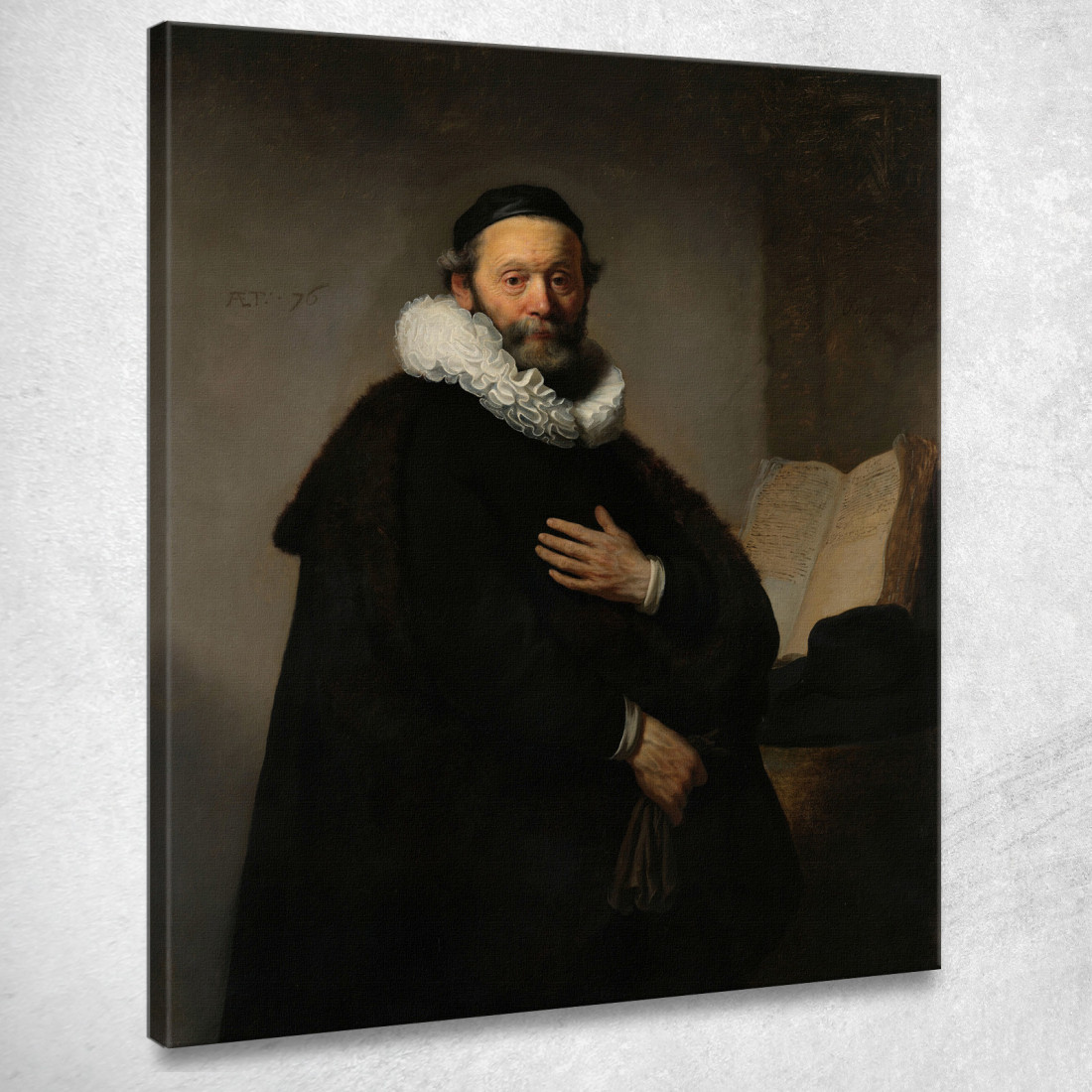 Johannes Wtenbogaert Rembrandt van Rijn rvr72 quadro stampato su tela