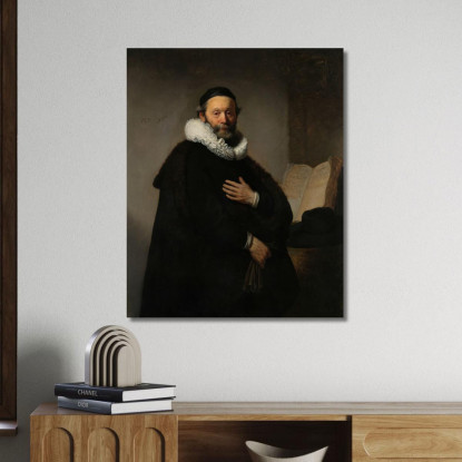 Johannes Wtenbogaert Rembrandt van Rijn rvr72 quadro stampato su tela