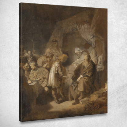 Giuseppe Che Racconta I Suoi Sogni Rembrandt van Rijn rvr74 quadro stampato su tela