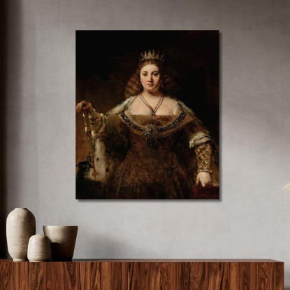 Giunone Rembrandt van Rijn rvr75 quadro stampato su tela