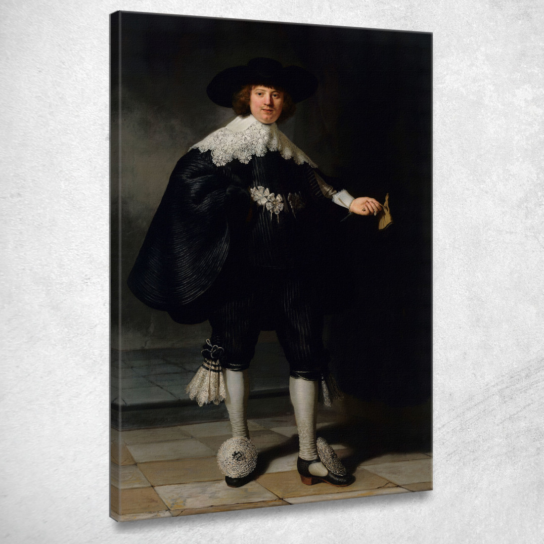 Marten Soolmans Rembrandt van Rijn rvr99 quadro stampato su tela