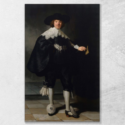 Marten Soolmans Rembrandt van Rijn rvr99 quadro stampato su tela