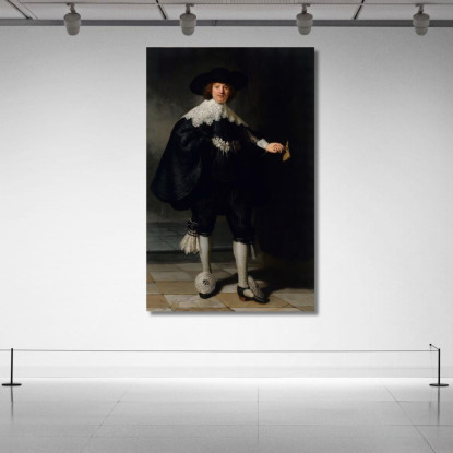 Marten Soolmans Rembrandt van Rijn rvr99 quadro stampato su tela