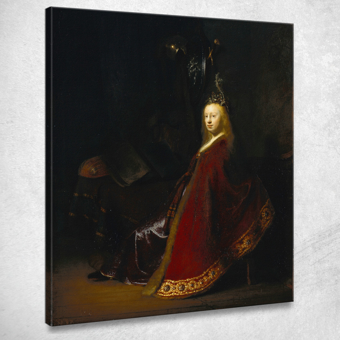 Minerva 2 Rembrandt van Rijn rvr100 quadro stampato su tela