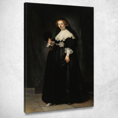 Oopjen Coppit Rembrandt van Rijn rvr116 quadro stampato su tela