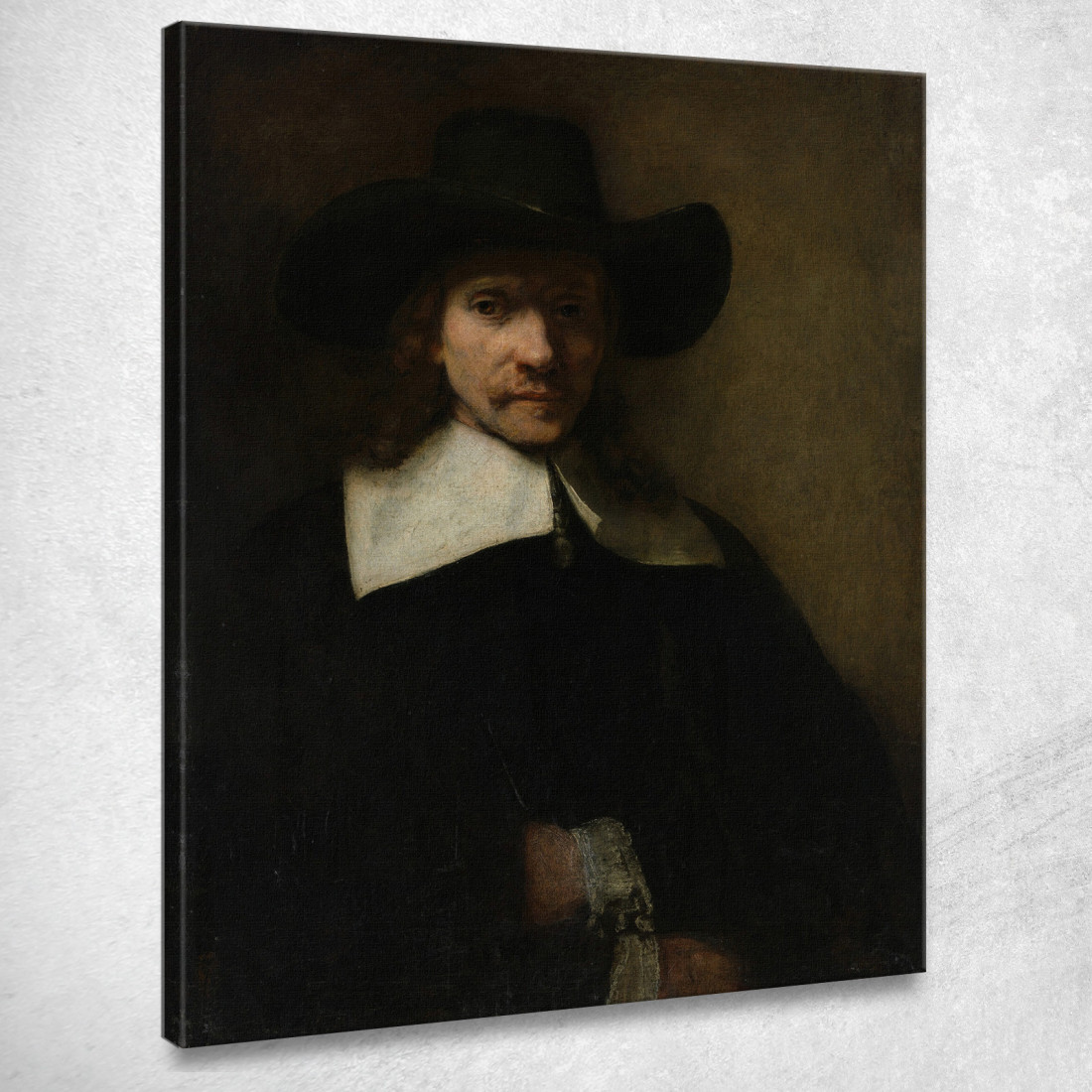 Ritratto D'Uomo 3 Rembrandt van Rijn rvr126 quadro stampato su tela