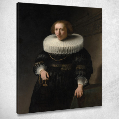 Ritratto Di Una Donna Rembrandt van Rijn rvr134 quadro stampato su tela