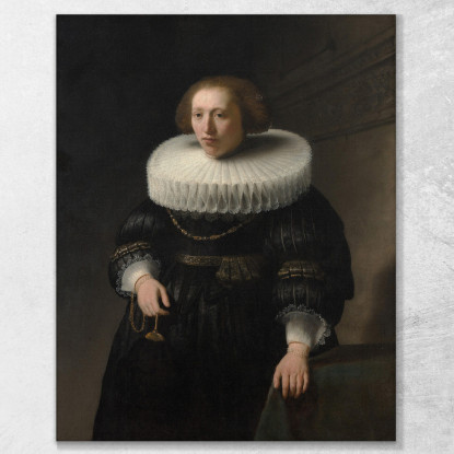 Ritratto Di Una Donna Rembrandt van Rijn rvr134 quadro stampato su tela