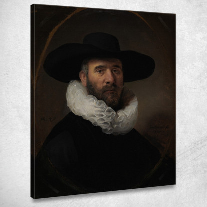 Ritratto Di Dirck Jansz. Pesser Rembrandt van Rijn rvr139 quadro stampato su tela