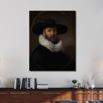 Ritratto Di Dirck Jansz. Pesser Rembrandt van Rijn rvr139 quadro stampato su tela