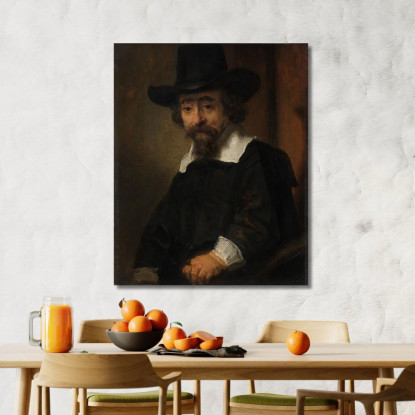 Ritratto Di Efraim Bueno Rembrandt van Rijn rvr140 quadro stampato su tela