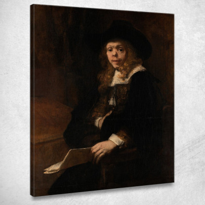 Ritratto Di Gerard De Lairesse Rembrandt van Rijn rvr141 quadro stampato su tela