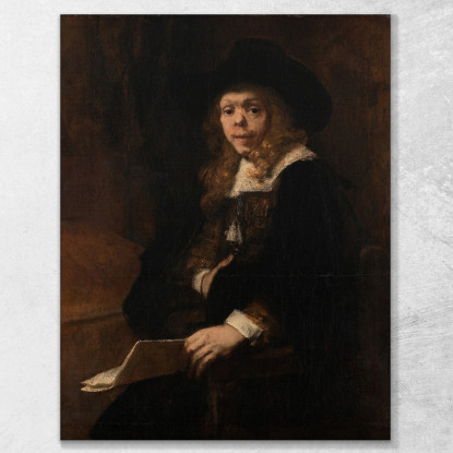 Ritratto Di Gerard De Lairesse Rembrandt van Rijn rvr141 quadro stampato su tela