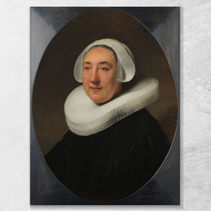 Ritratto Di Haesje Jacobsdr Van Cleyburg Rembrandt van Rijn rvr142 quadro stampato su tela