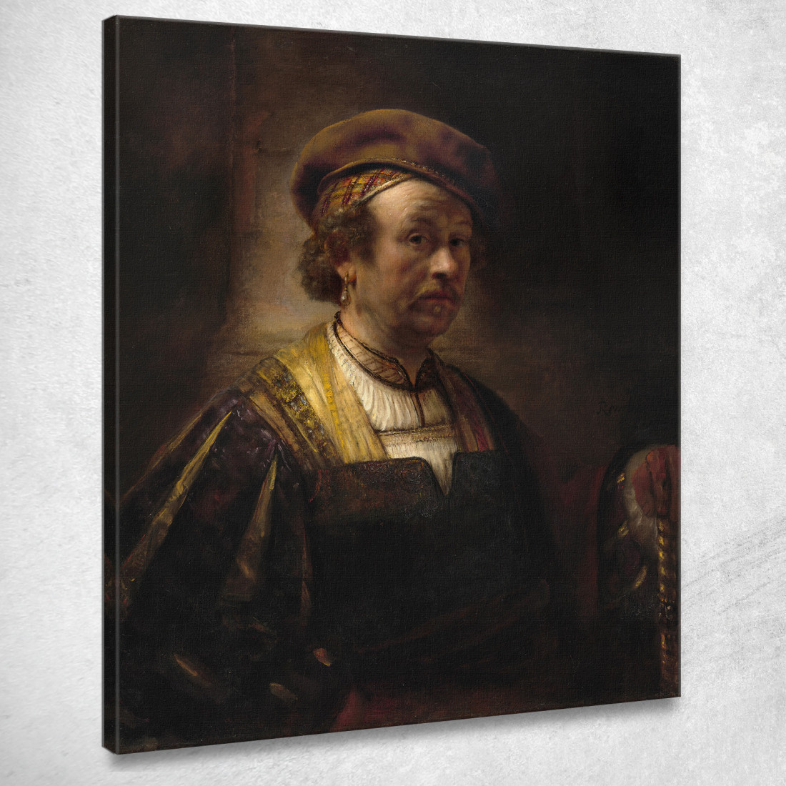 Ritratto Di Rembrandt Rembrandt van Rijn rvr147 quadro stampato su tela