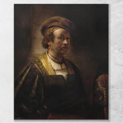 Ritratto Di Rembrandt Rembrandt van Rijn rvr147 quadro stampato su tela