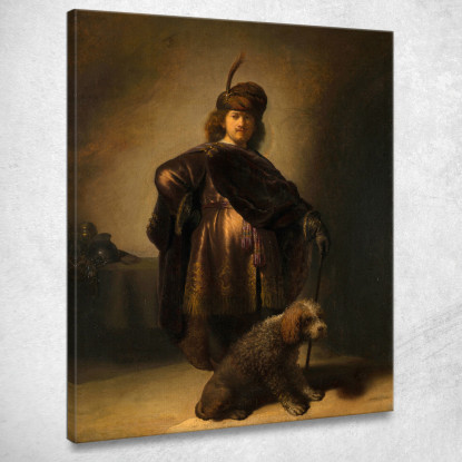 Ritratto Dell'Artista In Costume Orientale Rembrandt van Rijn rvr149 quadro stampato su tela