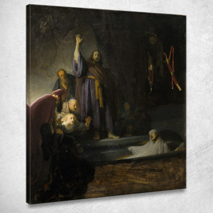 La Resurrezione Di Lazzaro Rembrandt van Rijn rvr158 quadro stampato su tela