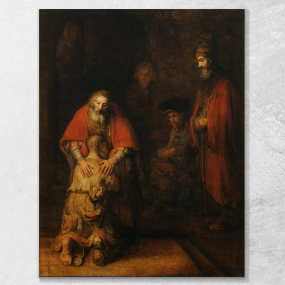 Ritorno Del Figliol Prodigo Rembrandt van Rijn rvr164 quadro stampato su tela