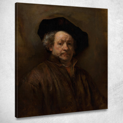 Autoritratto 2 Rembrandt van Rijn rvr173 quadro stampato su tela