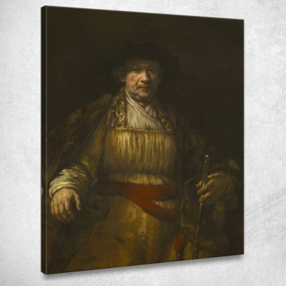 Autoritratto 4 Rembrandt van Rijn rvr175 quadro stampato su tela