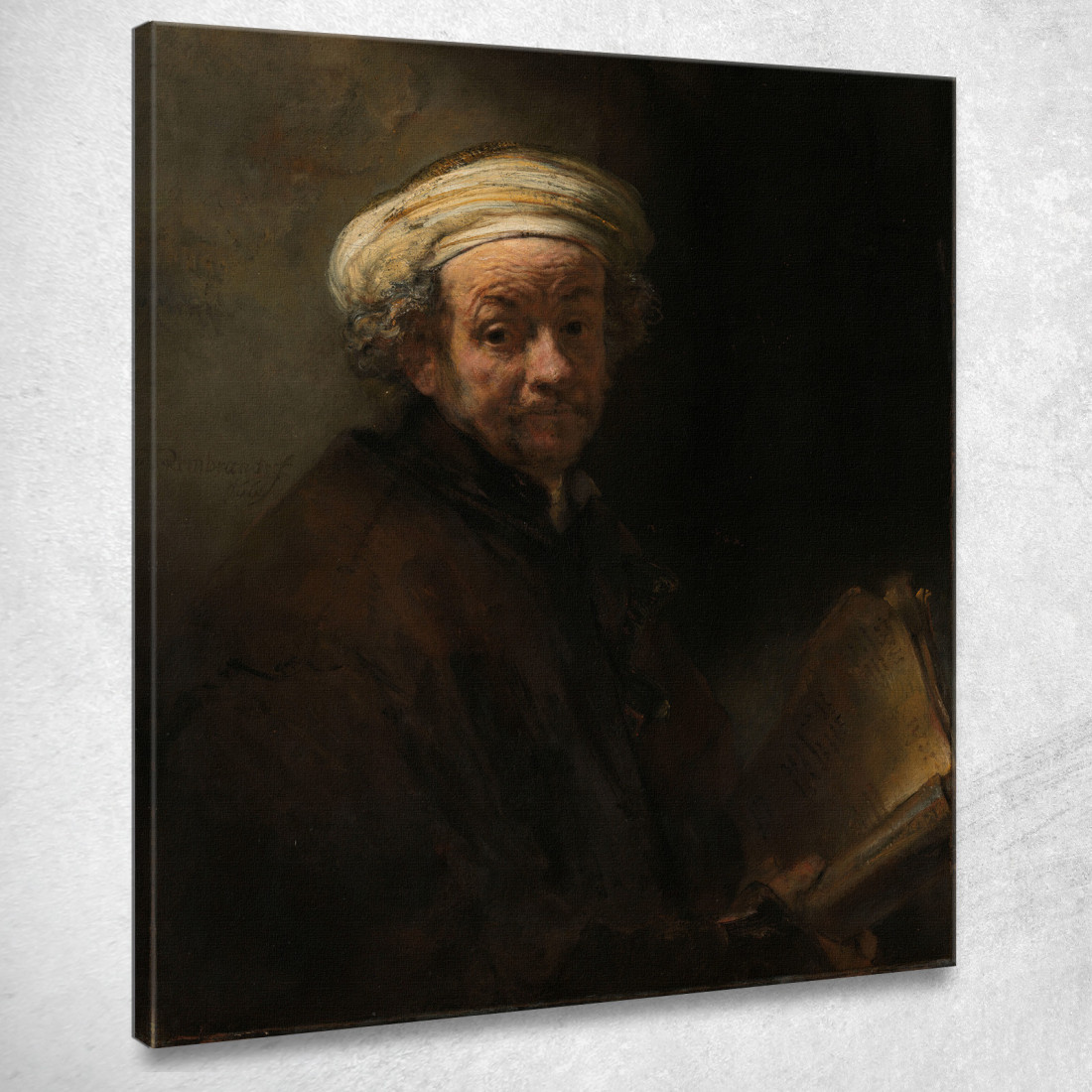 Autoritratto Come L'Apostolo Paolo Rembrandt van Rijn rvr178 quadro stampato su tela