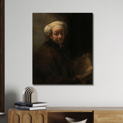 Autoritratto Come L'Apostolo Paolo Rembrandt van Rijn rvr178 quadro stampato su tela