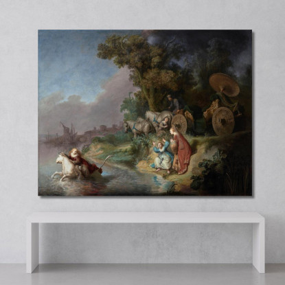 Il Rapimento Di Europa Rembrandt van Rijn rvr198 quadro stampato su tela